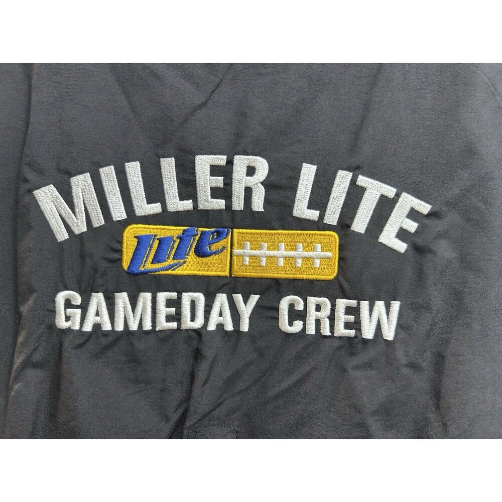 NOS Miller Lite Game Day Crew Vest Dunbrooke NWT Men’s XL Full Zip - Picture 2 of 10